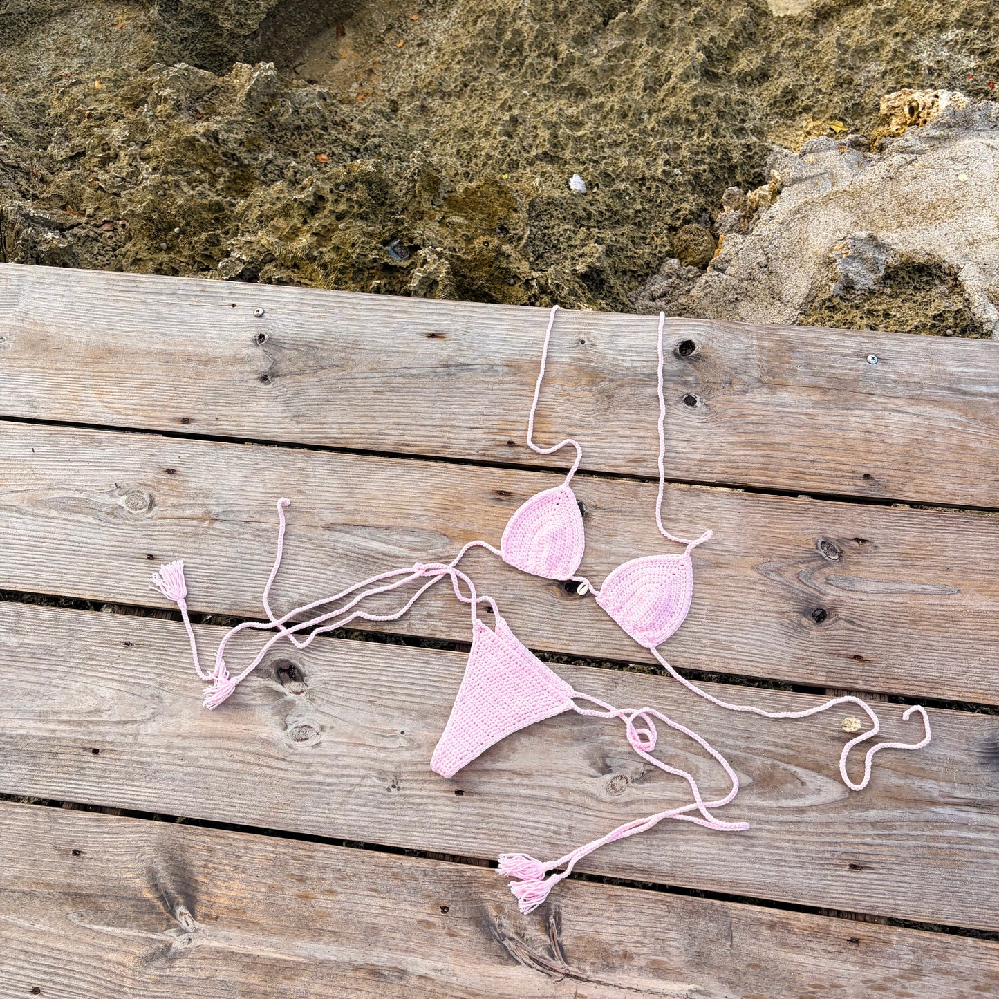 BASIC BIKINI SHELL BABY ROSE