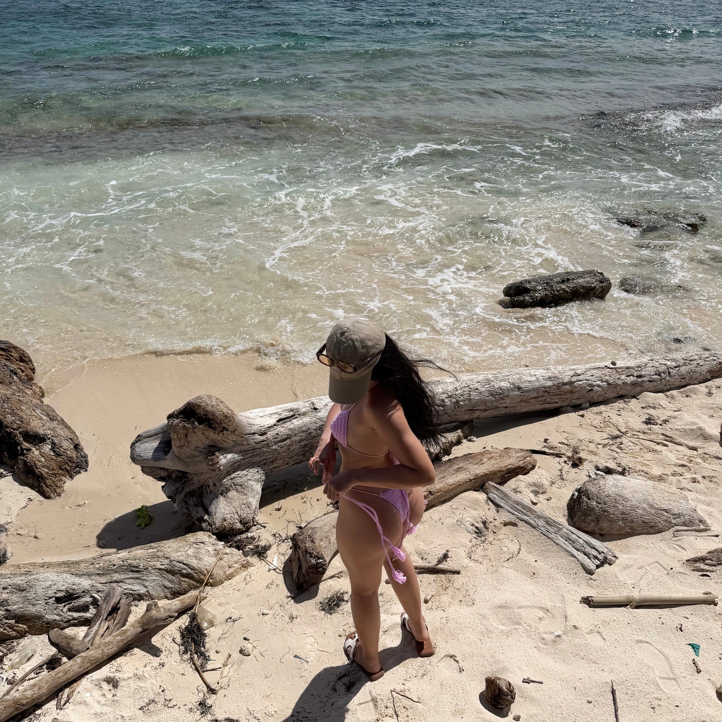 BASIC BIKINI SHELL CANDY ROSE