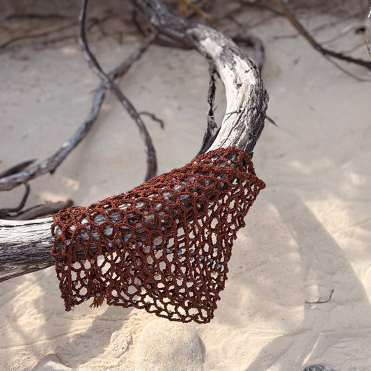 CRYSTAL SKIRT CHOCOLATE