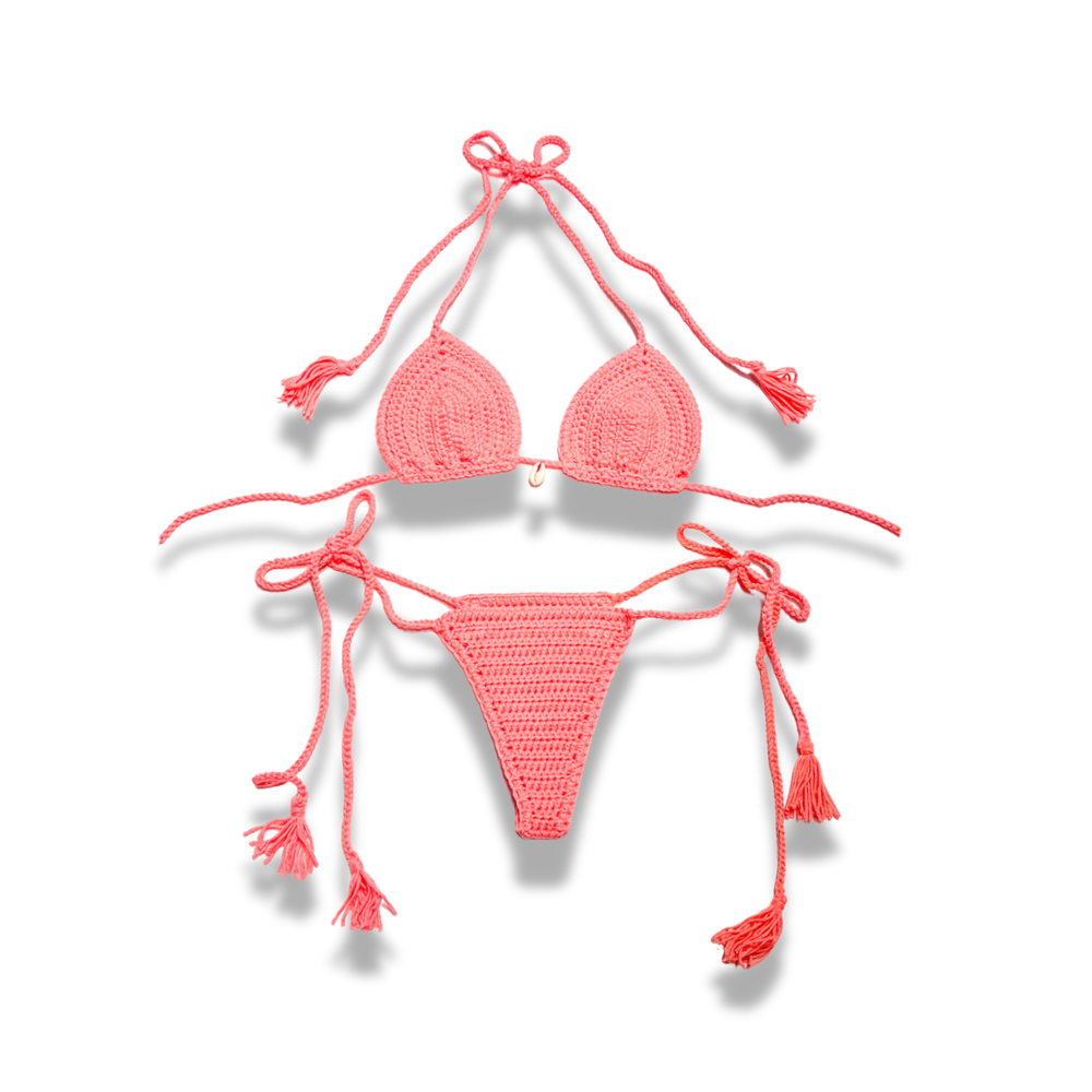 BASIC BIKINI SHELL ROSA NEÓN