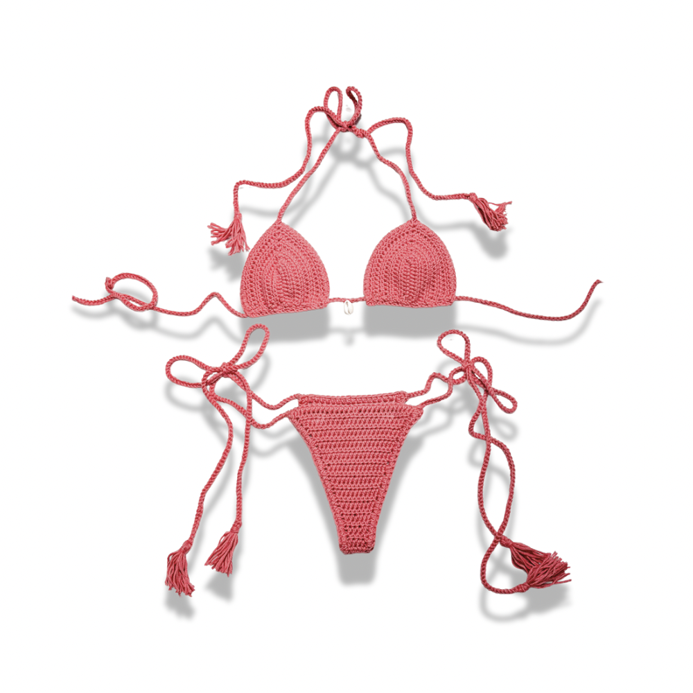 BASIC BIKINI SHELL ROSA NEÓN