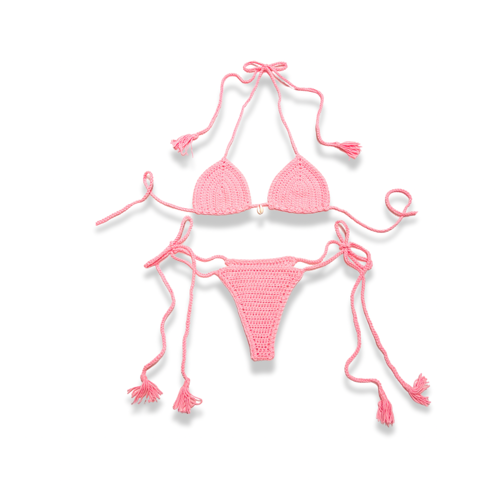 BASIC BIKINI SHELL ROSA NEÓN