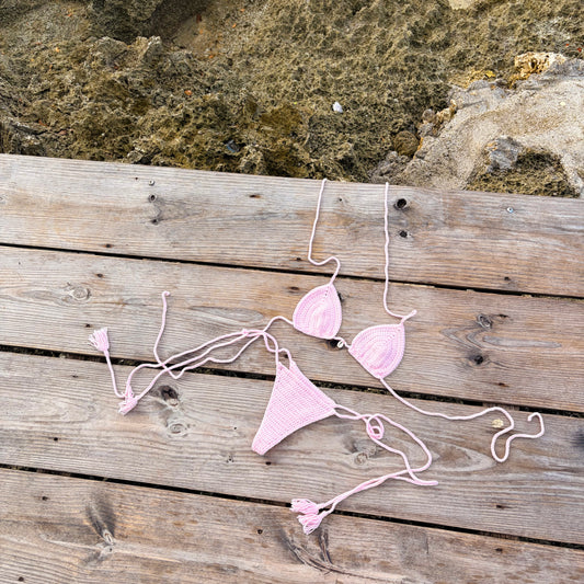 BASIC BIKINI SHELL BABY ROSE