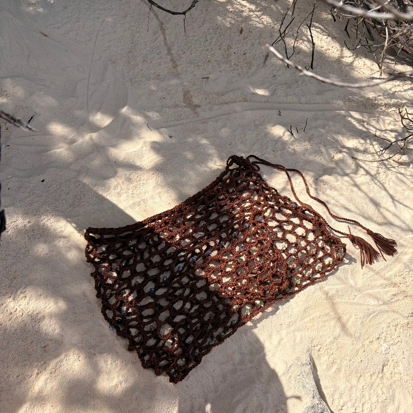 CRYSTAL SKIRT CHOCOLATE