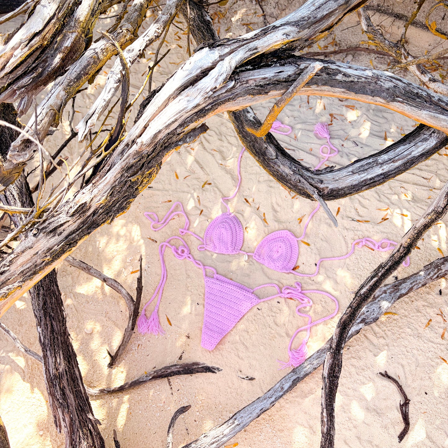 BASIC BIKINI SHELL CANDY ROSE